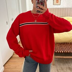 Donni Cotton Cashmere Striped Sweater